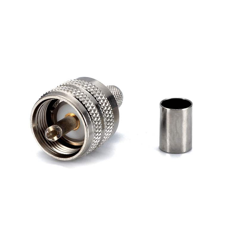 UHF PL259 MALE connector  CRIMP size for cable 5D-FB  ／LSR300