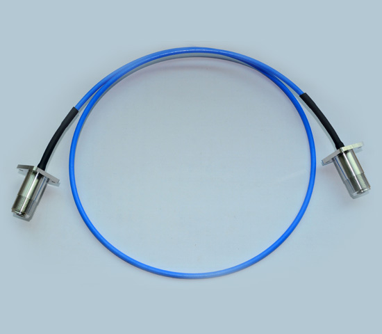 RG141 ／RG402 coaxial cable with N FEMALE PANEL TO N FEMALE PANEL connector